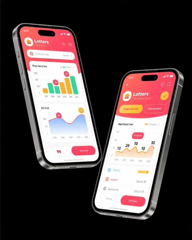 神话彩票 APP 界面展示